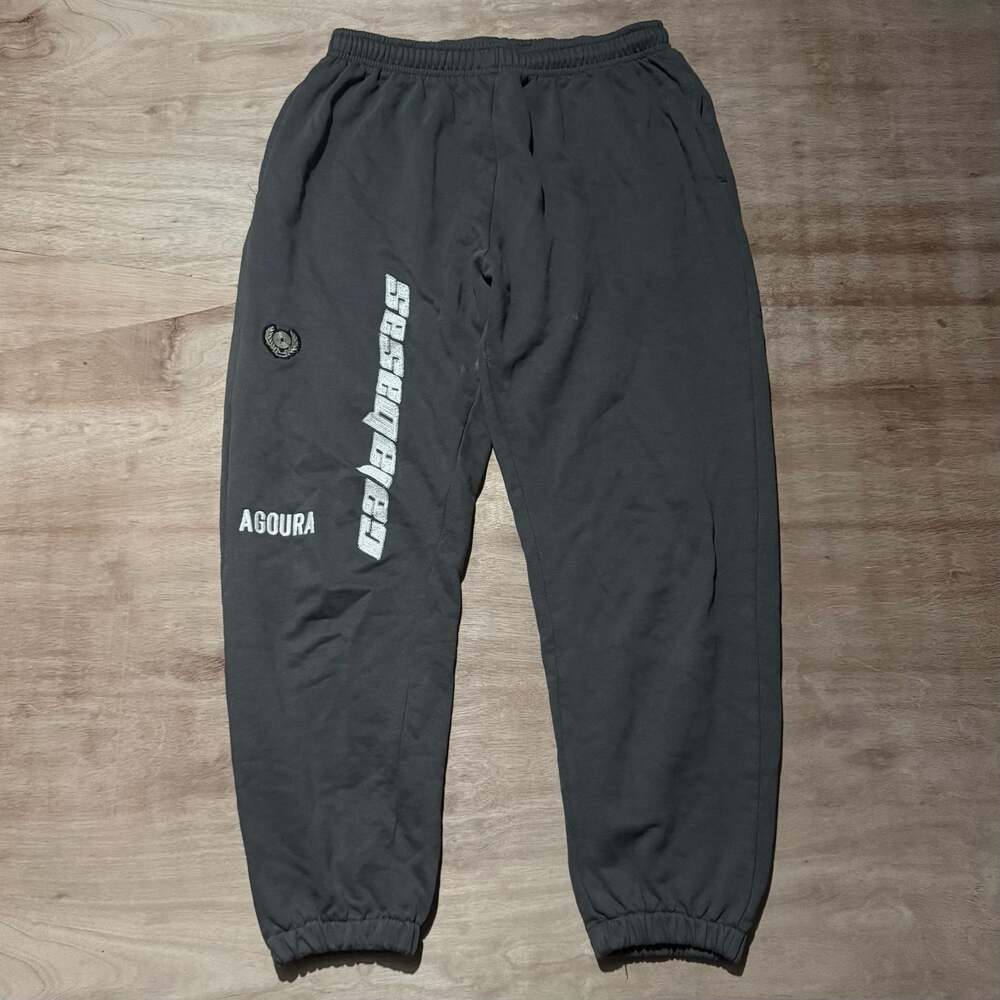 Yeezy Season 5 Calabasas Embroidered French Terry Sweatpants Agoura